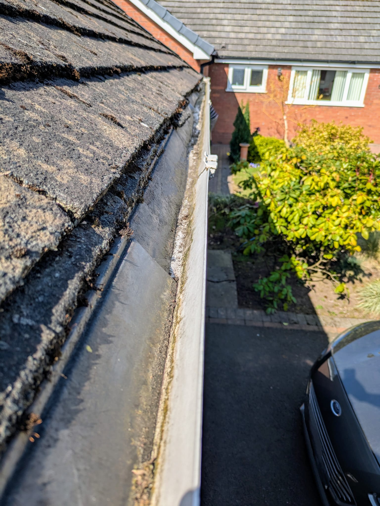 Pristine patio after pressure washing